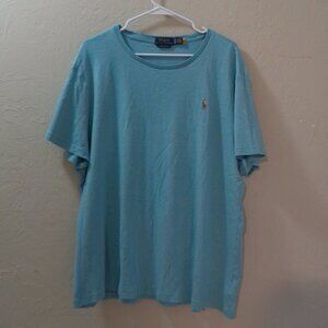 Polo Ralph Lauren Men’s XXL Blue Crewneck T-Shirt Pony Logo Classic Fit